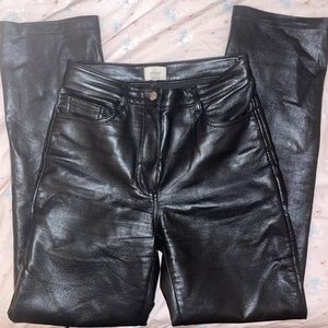 Aritzia Wilfred Melina leather pant